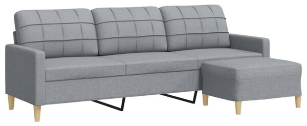 Sofa 3-osobowa z podnÃ³Å¼kiem, jasnoszary, 210 cm, tkaninÄ