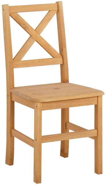 Praktyczne krzesła z sosny - komplet 2 sztuki