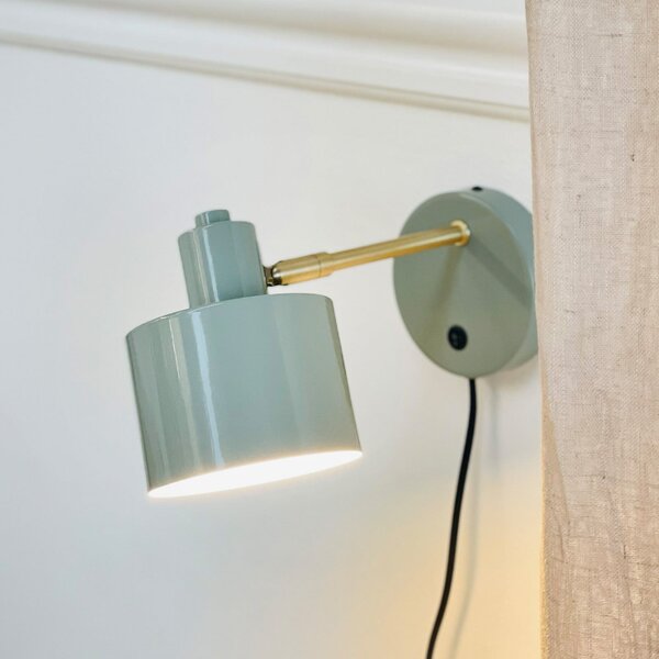Lampa Ścienna Dyberg Larsen, Ocean, zielony, salon, metal, design