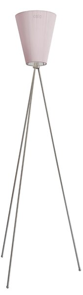 Lampa Podłogowa Northern, Oslo Wood, ściemnialny, pudrowy róż, salon, tkanina | tekstylia, skandynawski