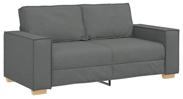 Sofa 2-osobowa ciemnoszara 180x78x84 cm tkanina