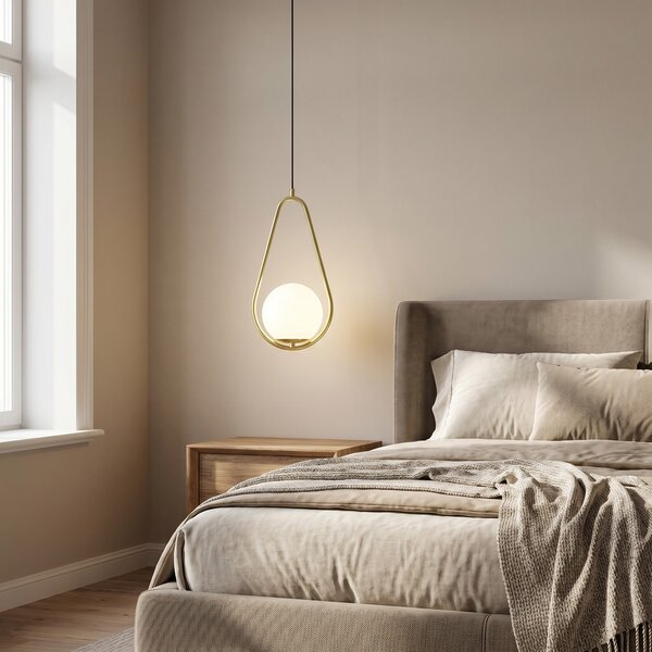 NOWOCZESNA LAMPA WISZĄCA KLASYCZNE ZŁOTO VERO 1C