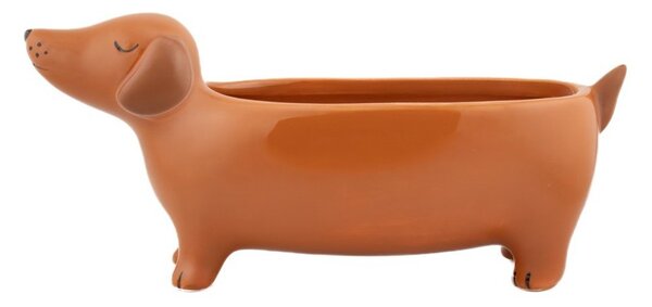 Ceramiczna osłonka na doniczkę Sausage Dog – Sass & Belle