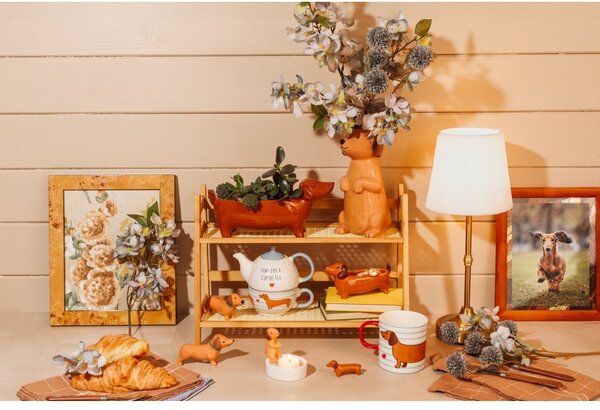 Ceramiczna osłonka na doniczkę Sausage Dog – Sass & Belle