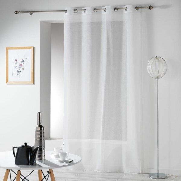 Biała firanka 140x280 cm Telma – douceur d'intérieur
