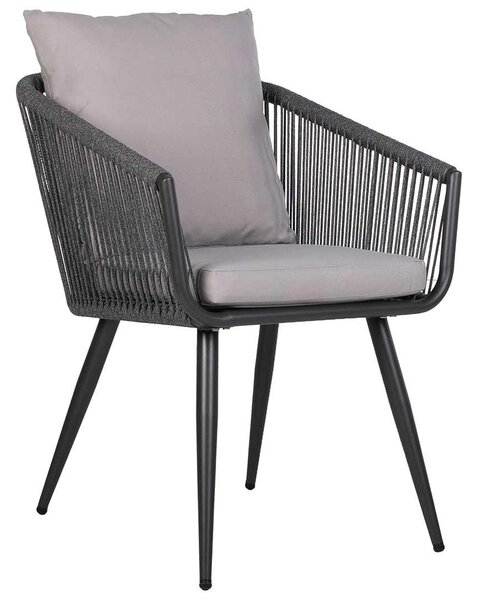 Ogrodowe krzesło sznurkowe z poduszkami Tembi