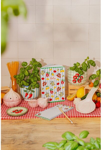 Ceramiczna ręcznie malowana osłonka na doniczkę ø 12 cm Chilli – Sass & Belle