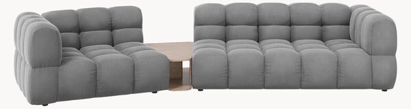 Sofa modułowa z weluru ze stolikiem Aster (3-osobowa)