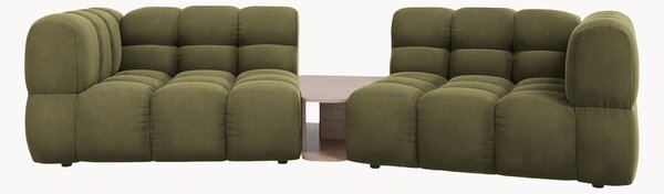 Sofa modułowa z weluru ze stolikiem Aster (2-osobowa)