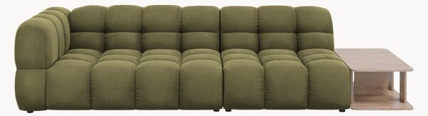 Sofa modułowa z weluru ze stolikiem Aster (4-osobowa)