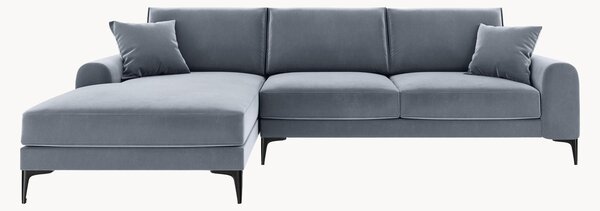 Sofa narożna o wyglądzie aksamitu Madara (4-osobowa)