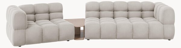 Sofa modułowa z weluru ze stolikiem Aster (3-osobowa)