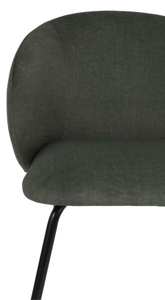Krzesło do jadalni Ganta Black, zielone