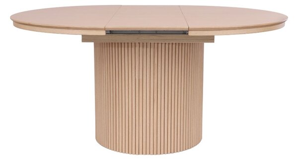 Stół rozkładany, okrągły Sorrento z lamelami, 120cm- 160 cm, naturalny dąb