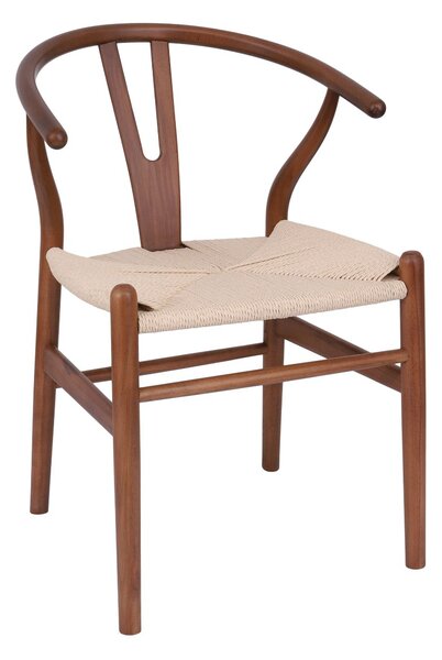 Krzesło do jadalni drewniane Vero walnut, orzechowe
