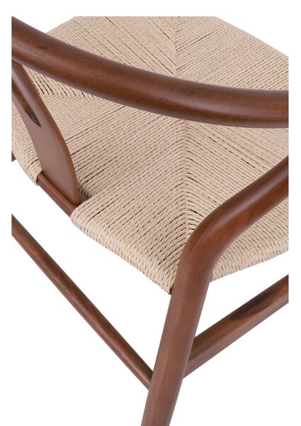 Krzesło do jadalni drewniane Vero walnut, orzechowe