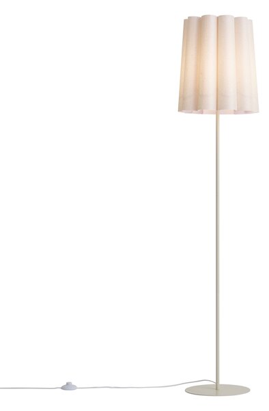 Lampa podłogowa Japandi beżowa z abażurem z tkaniny 160 cm - Jenni