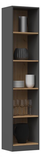 Wąski regał w stylu loft do biura i biblioteki | Umeblowana.com