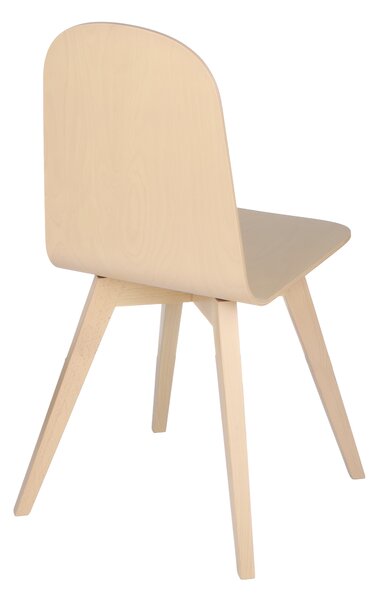Krzesło Malmo wood, do kuchni, do kantyny, na stołówkę, drewniane, geometryczne, minimalistyczne, rustykalne, skandynawskie