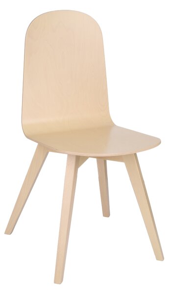 Krzesło Malmo wood, do kuchni, do kantyny, na stołówkę, drewniane, geometryczne, minimalistyczne, rustykalne, skandynawskie