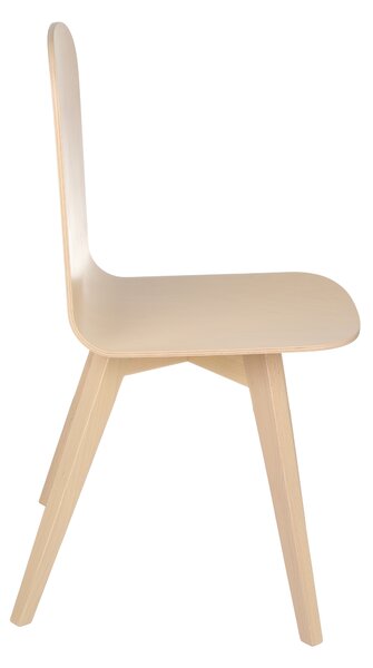 Krzesło Malmo wood, do kuchni, do kantyny, na stołówkę, drewniane, geometryczne, minimalistyczne, rustykalne, skandynawskie