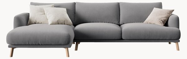 Sofa narożna z weluru Naomi