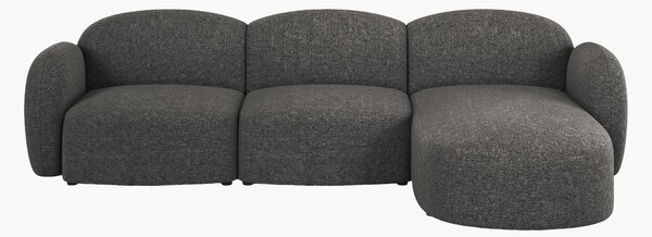 Sofa narożna z szenilu Blair (4-osobowa)