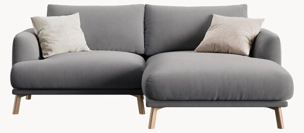 Sofa narożna z weluru Naomi