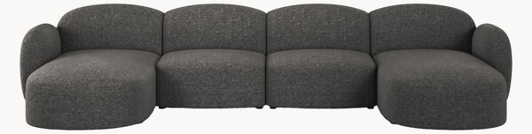 Sofa panoramiczna z szenilu Blair (6-osobowa)