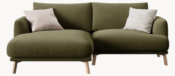 Sofa narożna z weluru Naomi