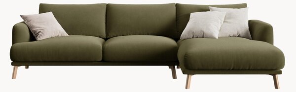 Sofa narożna z weluru Naomi