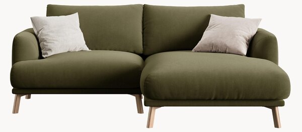 Sofa narożna z weluru Naomi