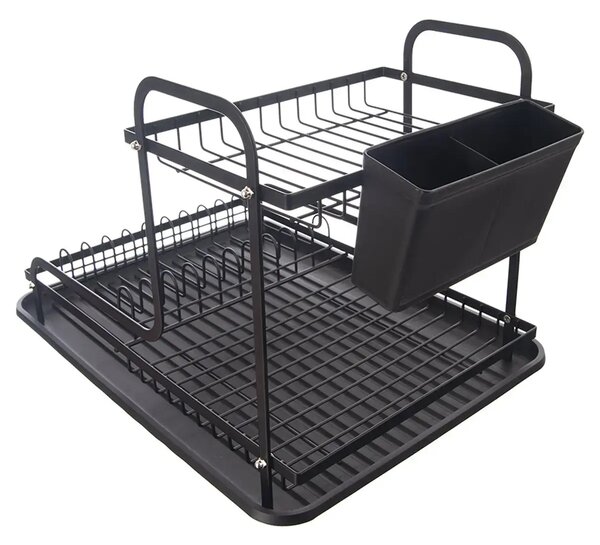 Radka Ociekacz na naczynia z tacą, 2 poziomy 42,5 x 32 x 29 cm, metal/plastik ORION 155212