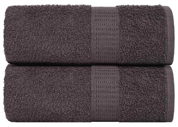 Ręczniki dla gości, frogn, 2 szt., antracyt, 30x50 cm, 360 g/m²