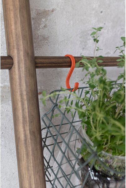 Pomarańczowe wiszące metalowe haczyki zestaw 5 szt. Hang-it – Mette Ditmer Denmark