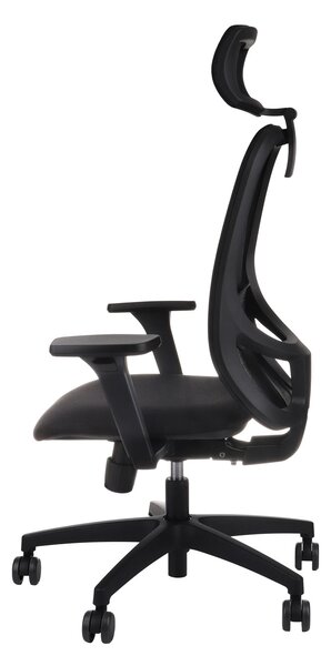 Krzesło biurowe Nodi BS HD - ergonomiczny, obrotowy, wygodny dla kręgosłupa, z zagłówkiem