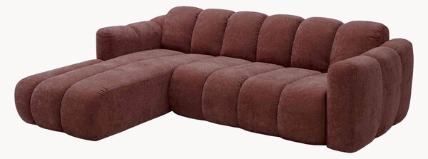 Sofa narożna z funkcją spania z szenilu Michell (6-osobowa)