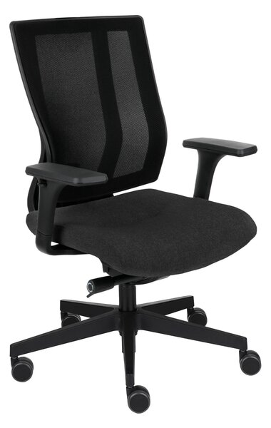 Krzesło MaxPro BS - nowoczesny fotel biurowy, obrotowy, wygodny, siatkowy, ergonomiczny