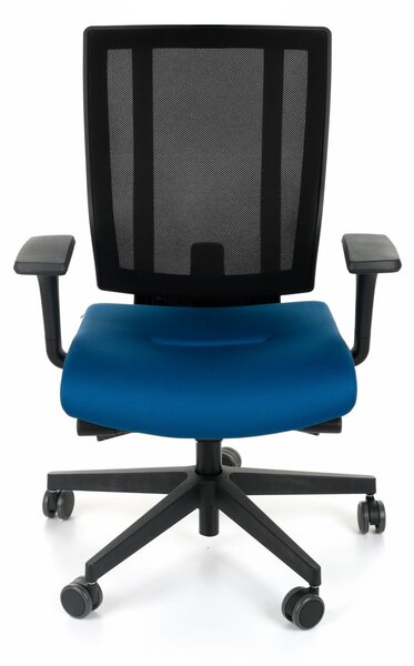 Krzesło MaxPro BS - nowoczesny fotel biurowy, obrotowy, wygodny, siatkowy, ergonomiczny