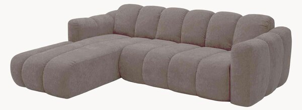 Sofa narożna z funkcją spania z szenilu Michell (6-osobowa)