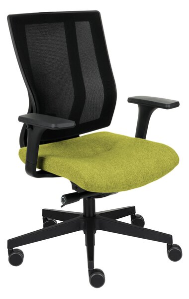 Krzesło MaxPro BS - nowoczesny fotel biurowy, obrotowy, wygodny, siatkowy, ergonomiczny