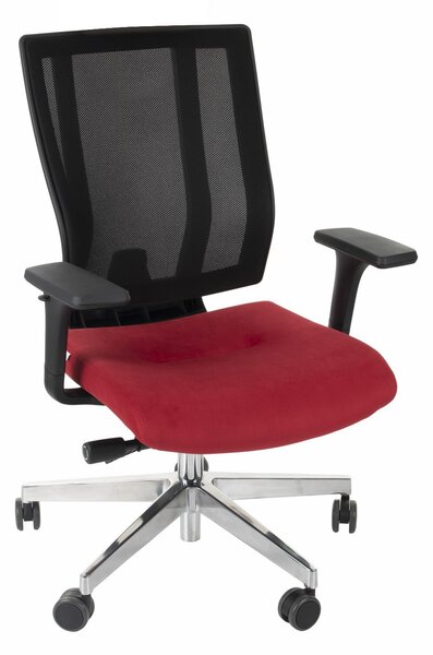 Krzesło MaxPro BS - nowoczesny fotel biurowy, obrotowy, wygodny, siatkowy, ergonomiczny