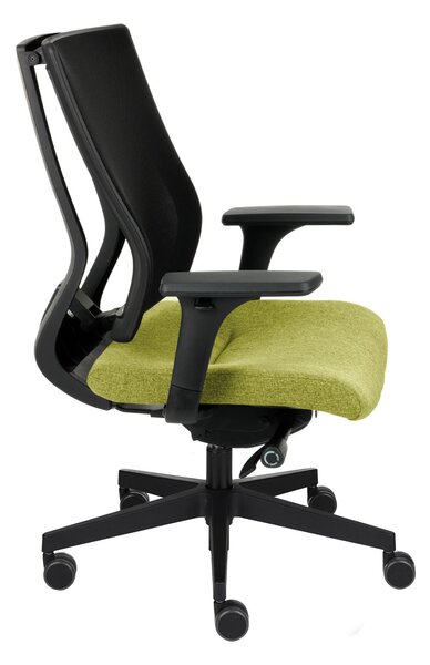 Krzesło MaxPro BS - nowoczesny fotel biurowy, obrotowy, wygodny, siatkowy, ergonomiczny
