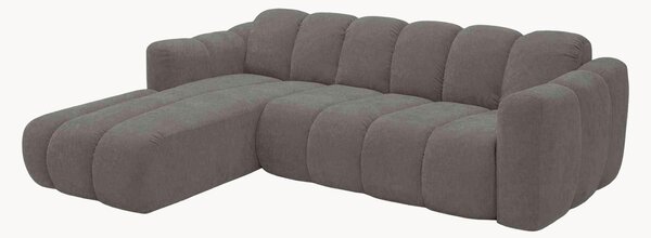 Sofa narożna z funkcją spania z szenilu Michell (6-osobowa)