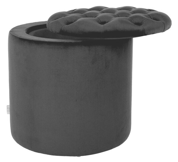 Pufa Vinci Round Chesterfield, okrągła, otwierana, ze schowkiem, ozodbna, do salonu