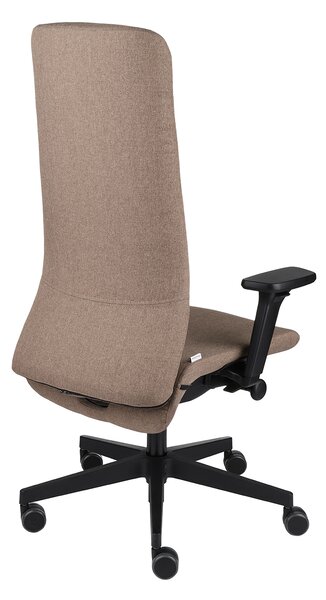 Prestiżowy fotel biurowy Smart B - idealny do gabinetu prezesa i managera. Wysokie oparcie, ergonomiczne funkcje