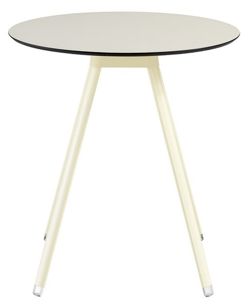 Niski stolik Sol fi 690 mm, z okrągłym blatem, plastikowy, do domu, do kawiarni, na zewnątrz