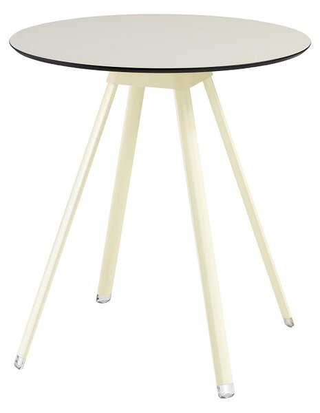 Niski stolik Sol fi 690 mm, z okrągłym blatem, plastikowy, do domu, do kawiarni, na zewnątrz