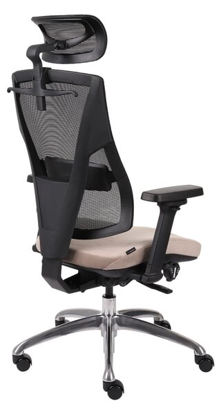 Fotel biurowy Futura 4S Plus - ergonomiczny, z zagłówkiem, siatkowy, obrotowy, wygodny