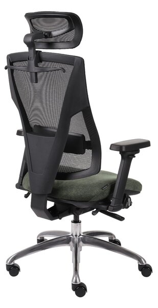 Fotel biurowy Futura 4S Plus - ergonomiczny, z zagłówkiem, siatkowy, obrotowy, wygodny
